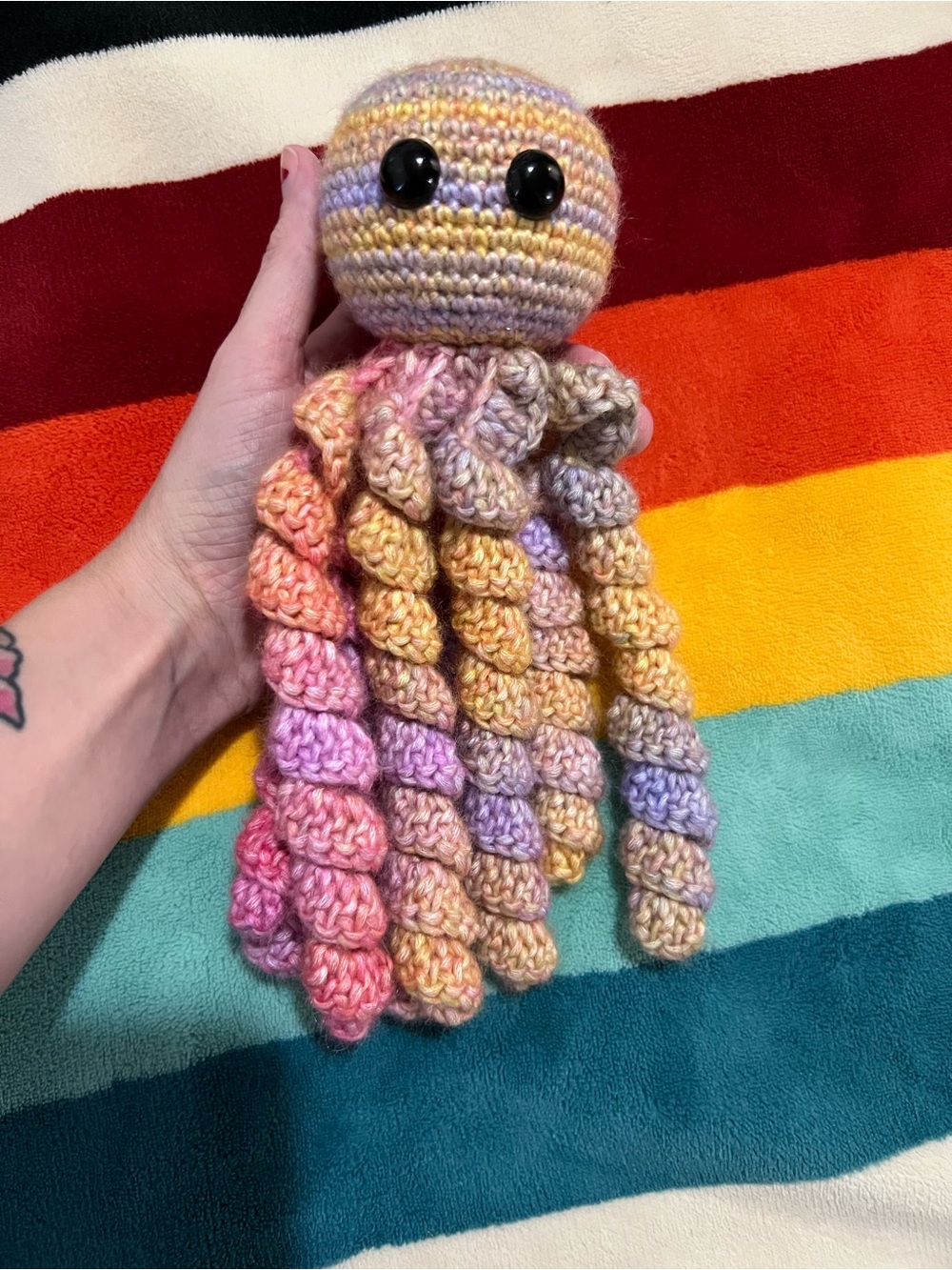 Colorful Crocheted Octopus 🐙 - Picture 9 of 9